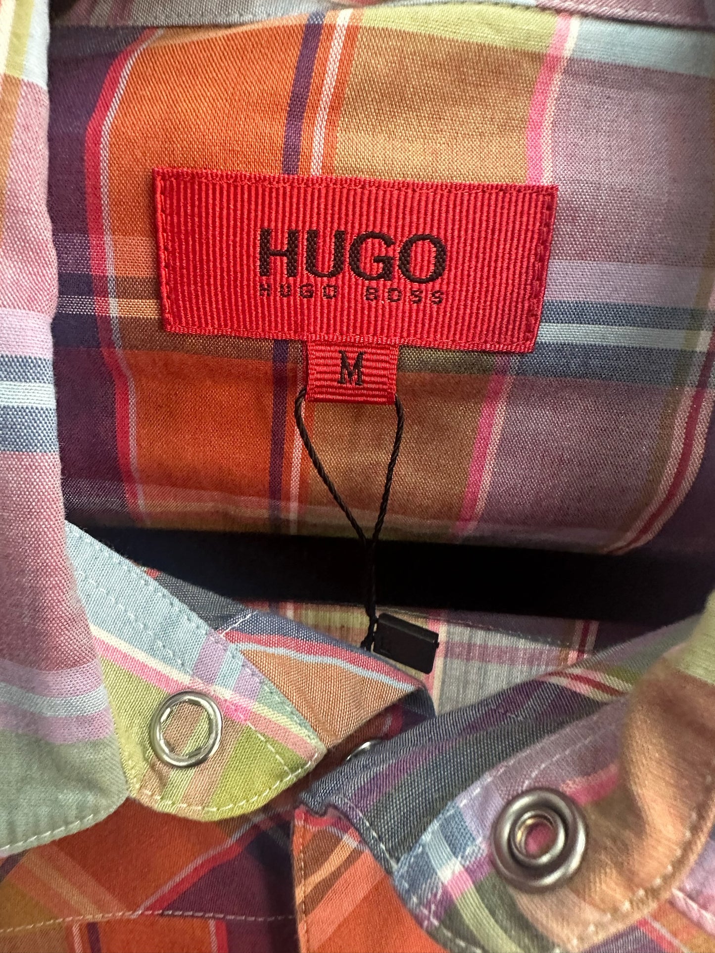 HUGO BOSS Orange Label Plaid Long Sleeve Shirt