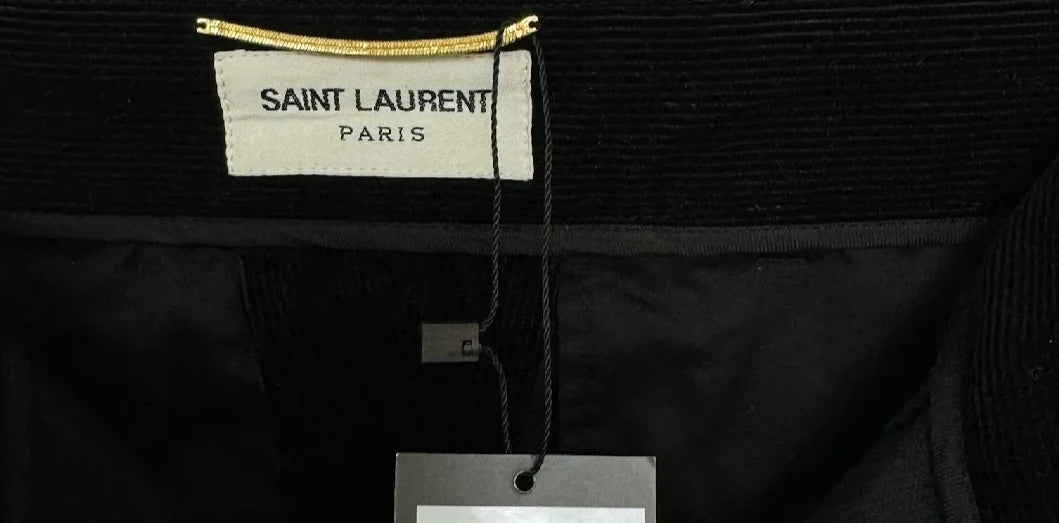 SAINT LAURENT PARIS Velvet Relaxed Leg Corduroy Trousers