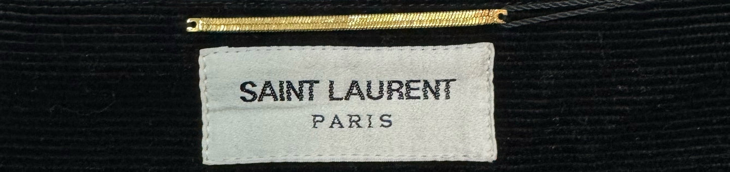 SAINT LAURENT PARIS Velvet Relaxed Leg Corduroy Trousers