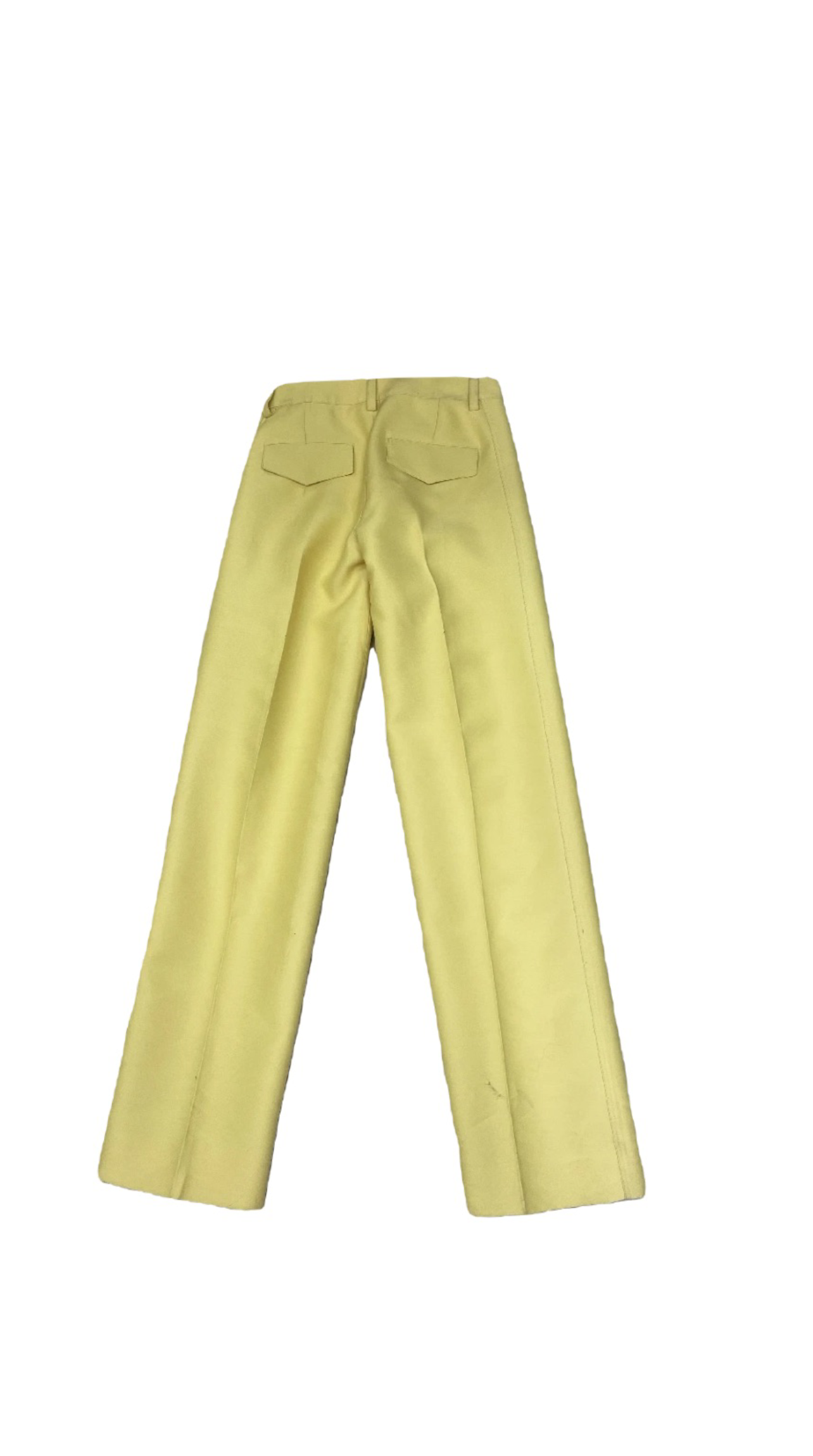 LANVIN Wool-Silk Blend Yellow Trousers w/ Tags