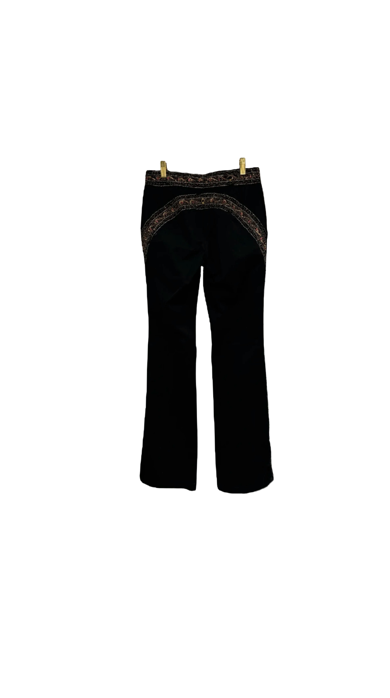 JUST CAVALLI Flared Bead & Sequin Trousers w/ Tags