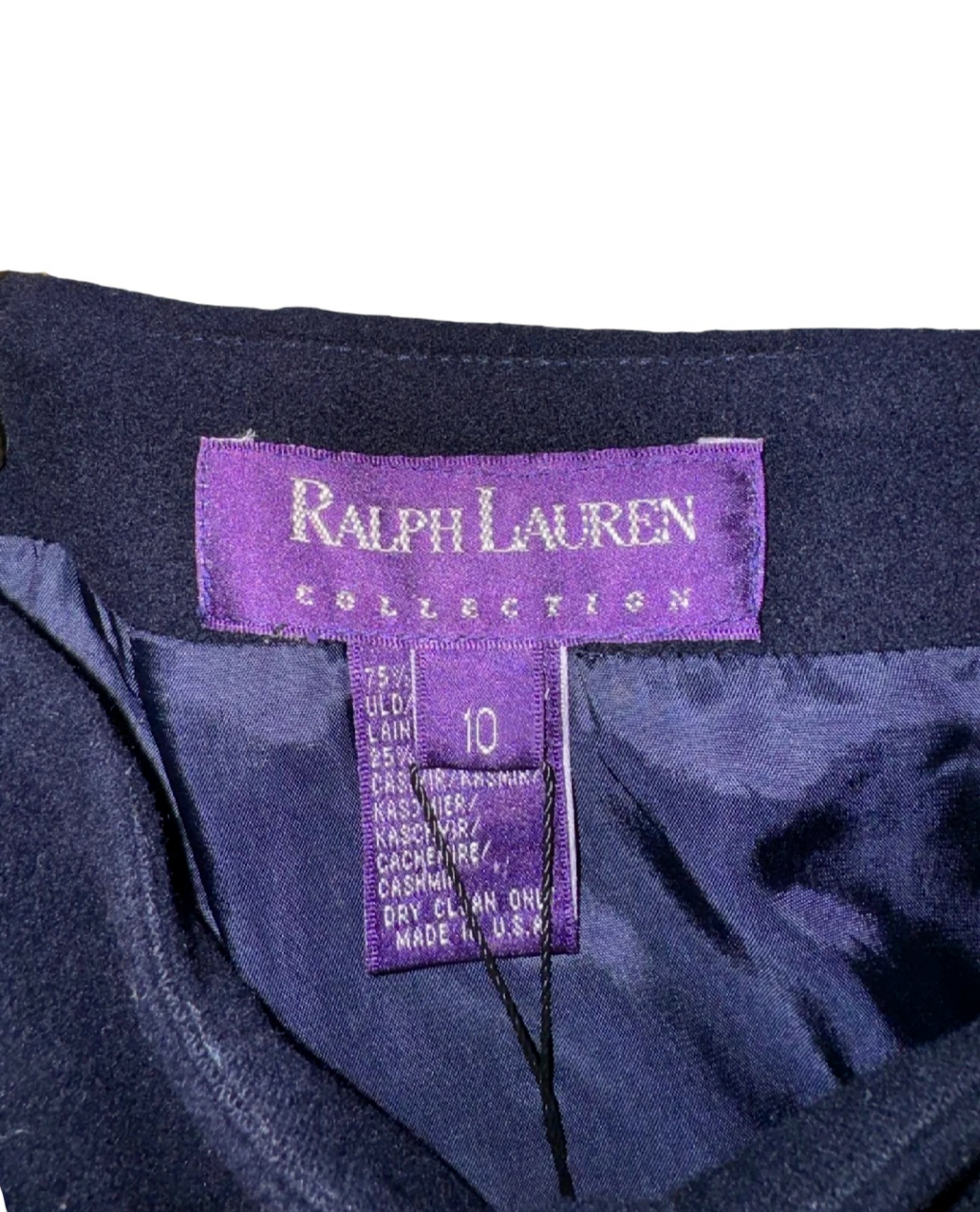RALPH LAUREN Purple Label Pencil Wool Cashmere Skirt