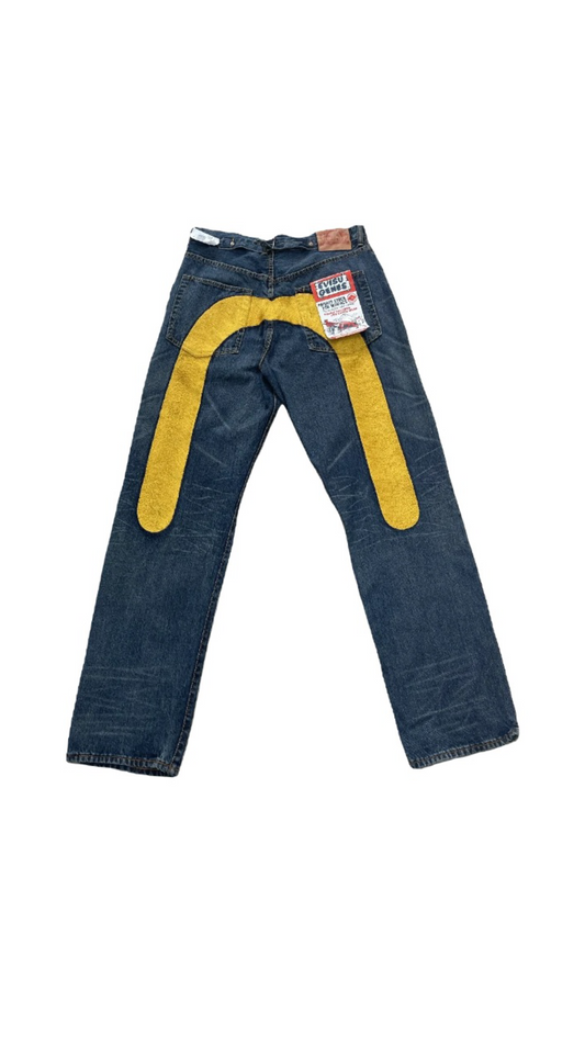 EVISU Deadstock Daicock Denim Jeans w/ Tags