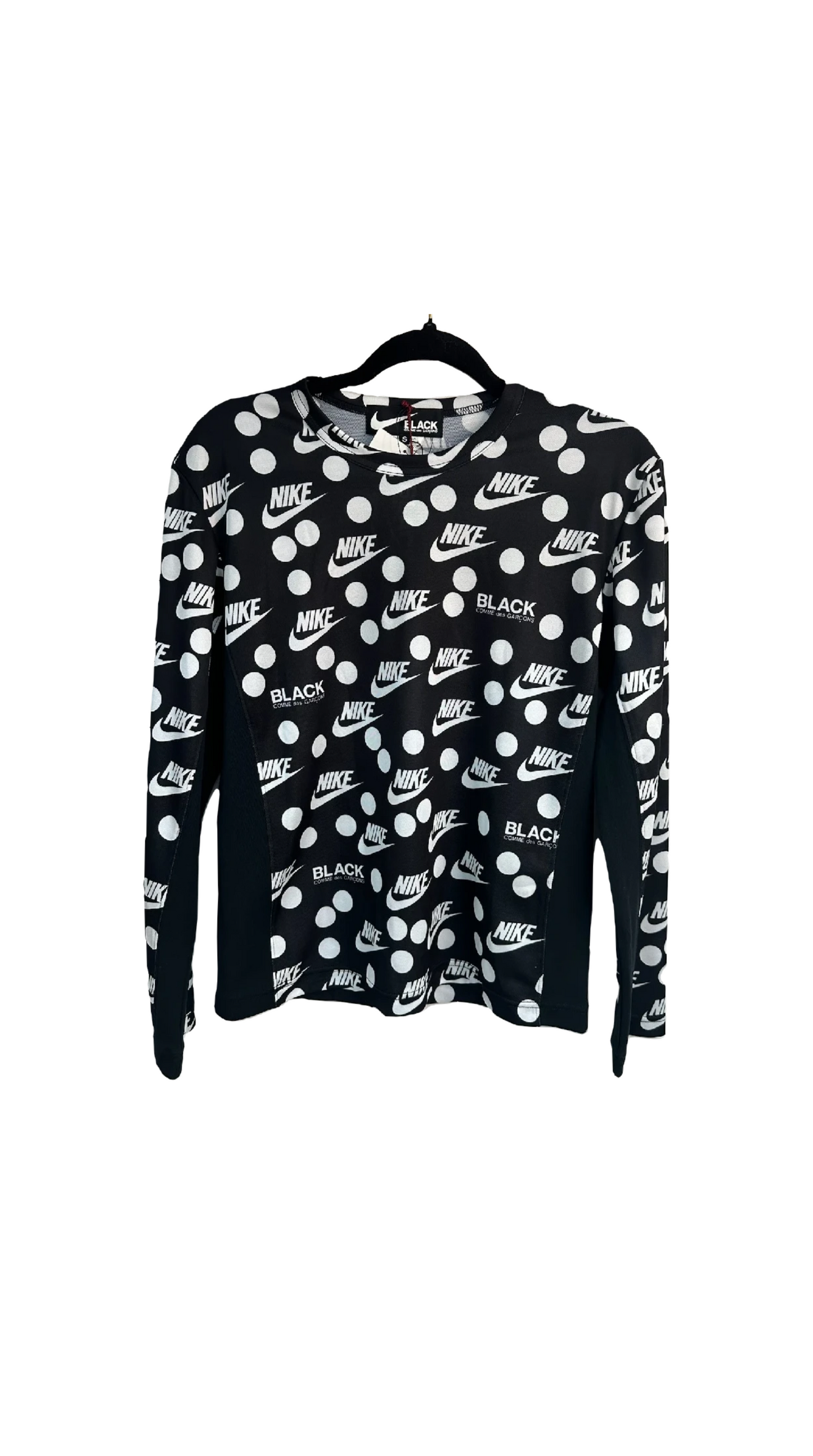 BLACK COMME DES GARCONS X NIKE Printed Crewneck Long Sleeve w/ Tags